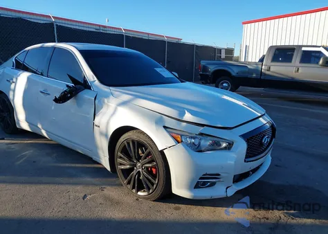 2017 Infiniti Q50 3.0T Premium z USA, uszkodzony, nr VIN JN1EV7AP0HM733927